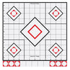 Birchwood Casey 34219 Shoot-N-C Sight-In Self-Adhesive Adhesive Paper 12 5-Diamond White Target Paper w/Black & Red Accents 5 Per Pack