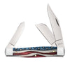 Case Star Spangled Series Embellished Smooth Natural Bone Large Stockman