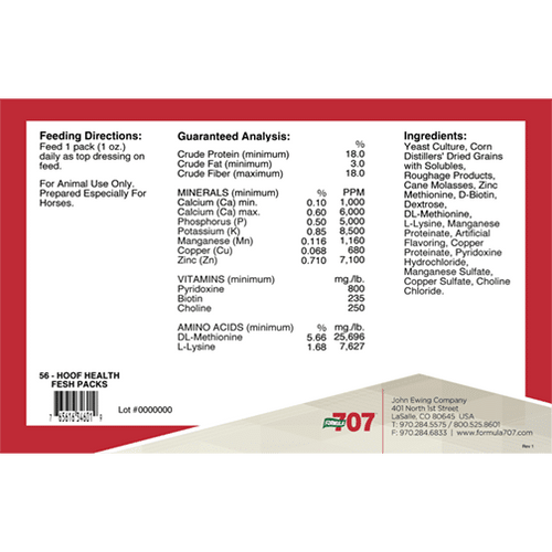Formula 707 Hoof Health Fresh Packs®