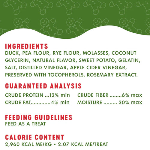 Finley's Sleigh Ride Snacks Duck & Sweet Potato Recipe Dog Treats