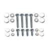 Shelf Bracket Screw Pack With Caps, White