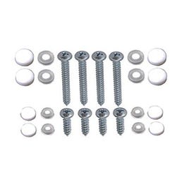 Shelf Bracket Screw Pack With Caps, White