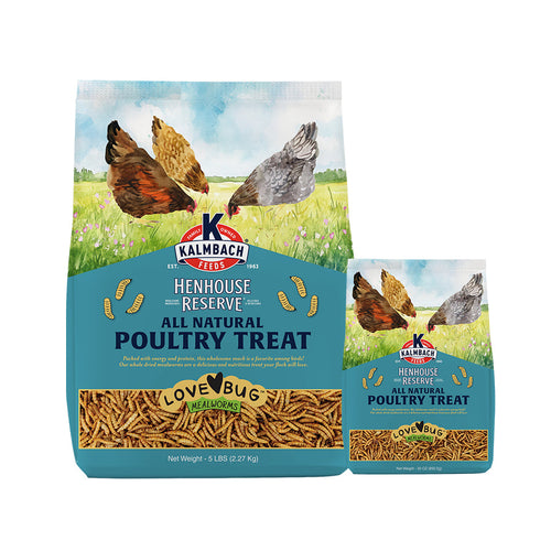 Kalmbach Feeds Henhouse Reserve Love Bug­™ Mealworm Treats