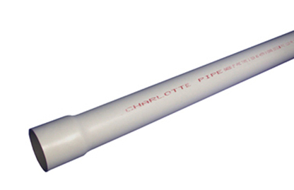 Charlotte Pipe Charlotte Pipe Schedule 40 DWV PVC Pressure Pipe, Bell End, 280 PSI, 2-In x 20 Ft.