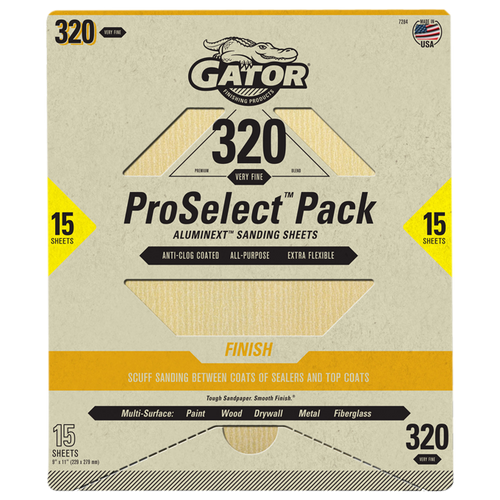 Gator Finishing AlumiNext Premium 9x11 Sanding Sheets