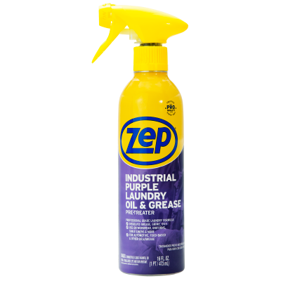 Zep 16 Oz. Industrial Purple Laundry Oil Stain Pre-Treat Stain Remover 156112