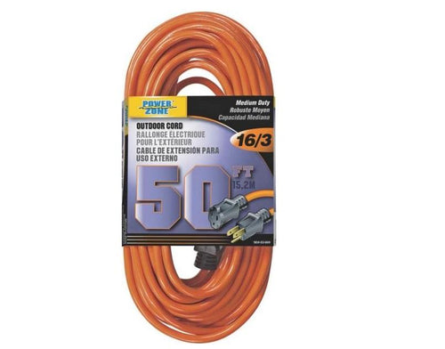 Power Zone Outdoor Extension Cord, 50'