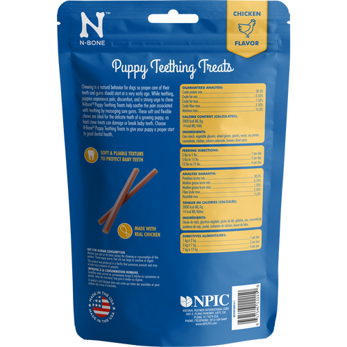 N-Bone Puppy Teething Treats Chicken Flavor Dog Treats