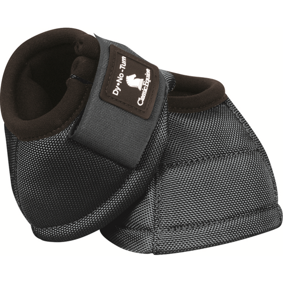 Classic Equine Dyno Turn Bell Boots (Small, Black)