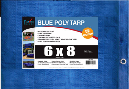 6 X 8 BLUE POLY TARP