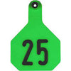 Y-Tex 4 Star Numbered Large Cattle Id Ear Tags Green 1- 25