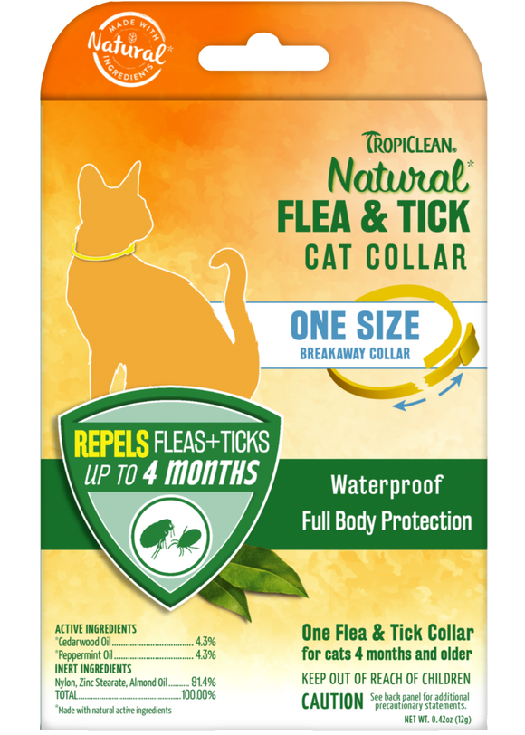 TropiClean Natural Flea & Tick Collar for Cats