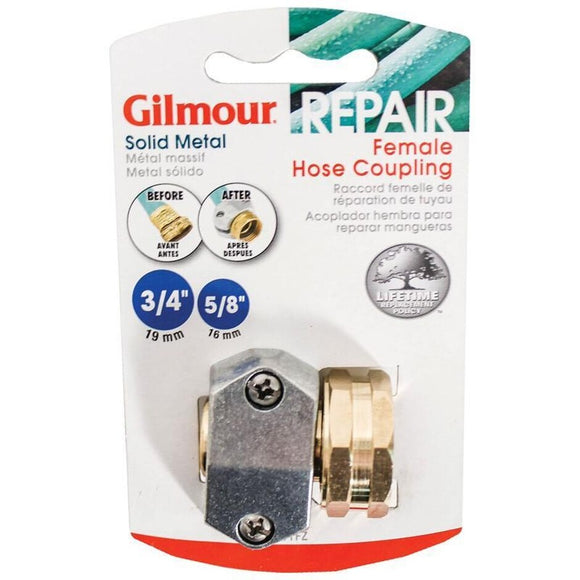 Gilmour Zinc Female Hose Mender Coupler