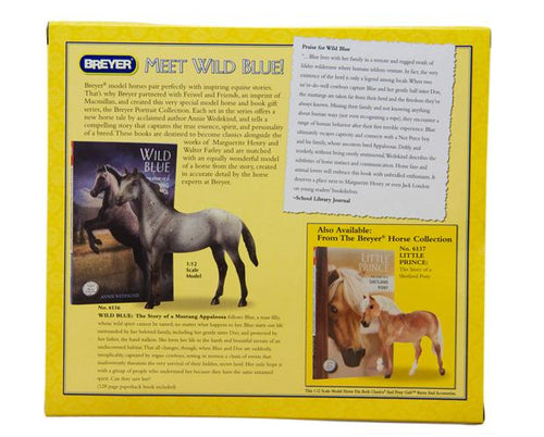 Breyer Wild Blue Book and Model Action Figure Set